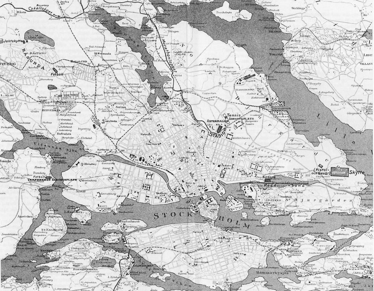 карта Стокхолма Стари град