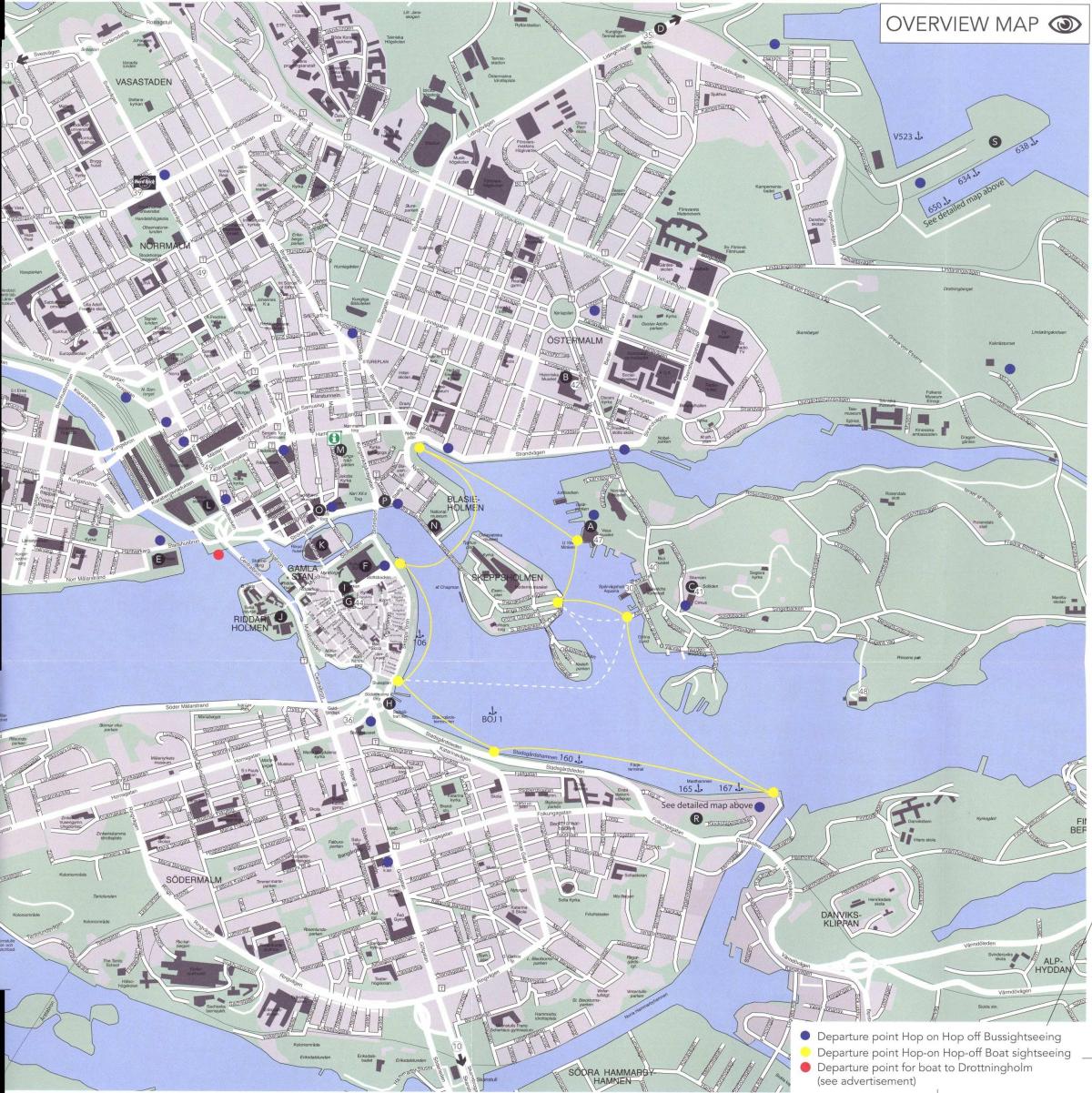 карта центру Стокхолма