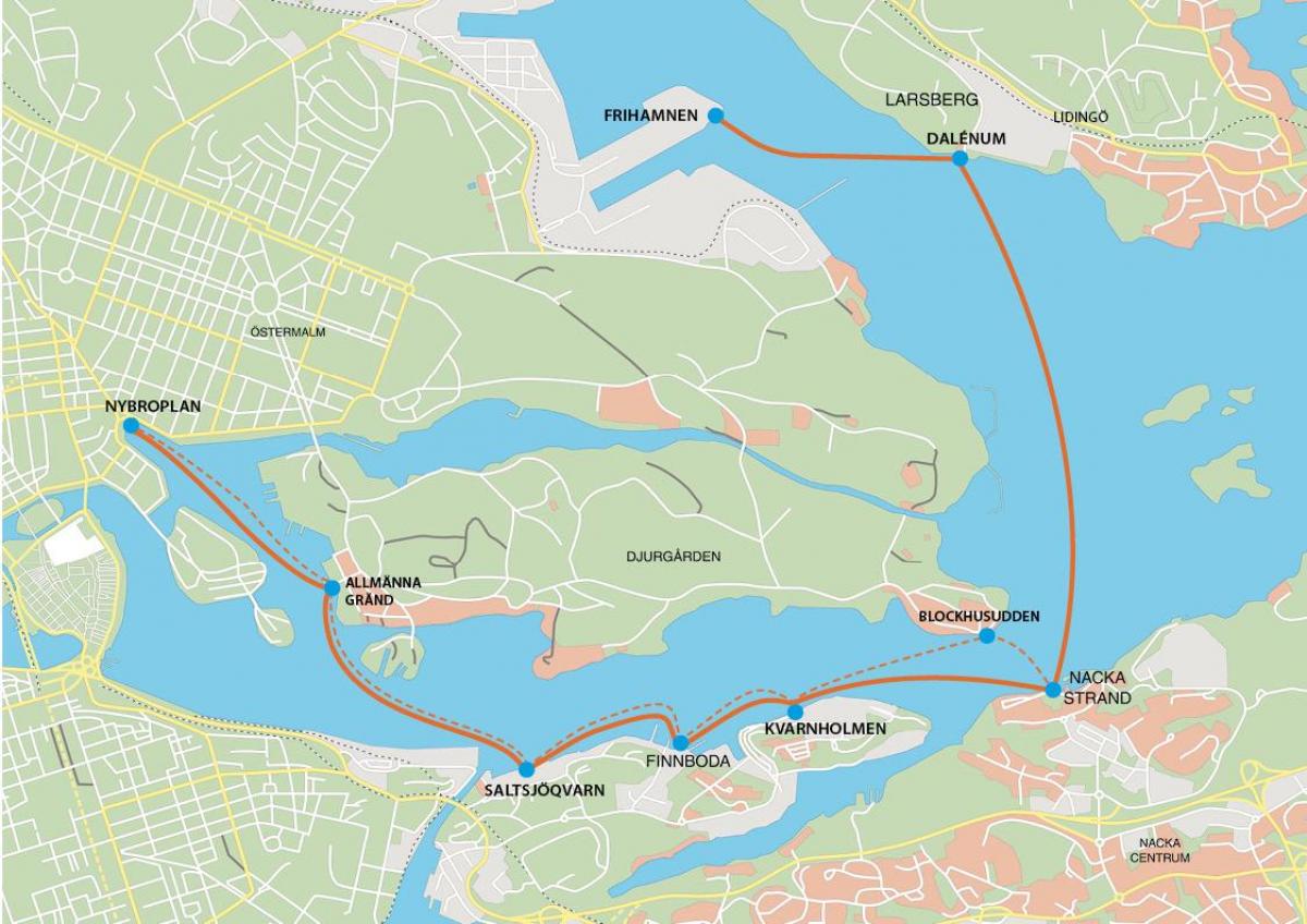карта окренути Стокхолм