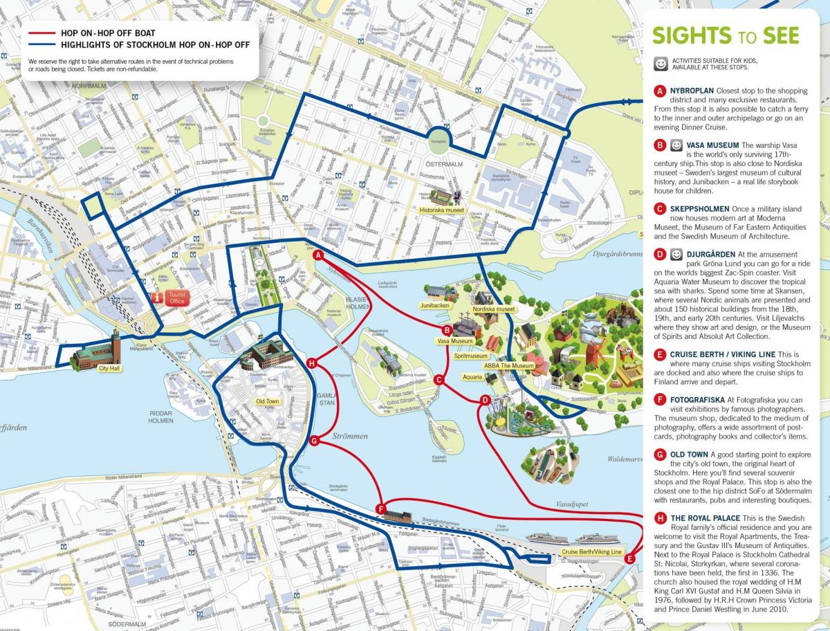 Стокхолм-хоп-хоп-офф брод мапи