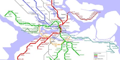 Карта метро Стокхолм Шведска