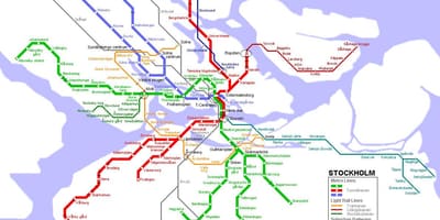 Карта метро Стокхолм
