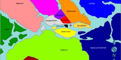 Мапа подручја Стокхолма