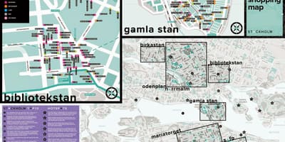 Карта Стокхолма-продавнице