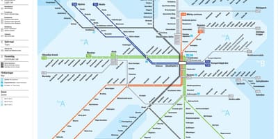 Карта Стокхолма транзиту