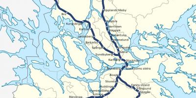 Стокхолм pendeltåg мапи