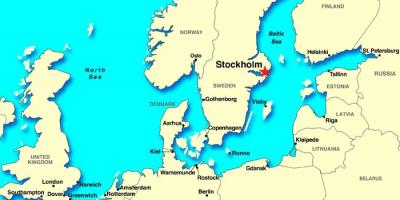 Стокхолм карта Европе