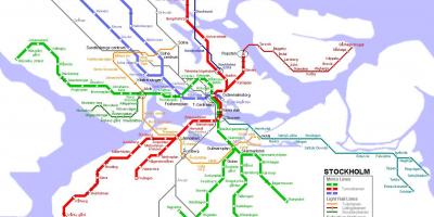 Карта метро Стокхолм