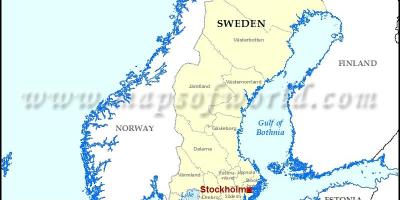 Стокхолм на мапи света