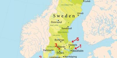 Карта Стокхолма плаже