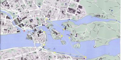 Карта центру Стокхолма