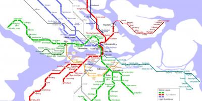 Карта метро Стокхолма 