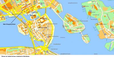 Центар Стокхолма мапи