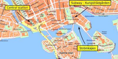Стокхолм централне мапи